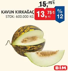 KAVUN KIRKAĞAÇ KG indirimli fiyat KAVUN KIRKAĞAÇ KG fiyat ve kampanya bilgisi